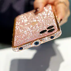 Bling Phone Case For Apple Back Cover iPhone 14 Pro Max 13 12 11 SE 2022 X XR XS Max 8 7 Rhinestone Glitter Shine Glitter Shine TPU Lightinthebox