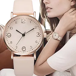 Women Watch Luxury Casual Quartz Alloy Watch Ladies Fashion Stylish Stainless Steel Dial Casual Bracele Leather Wristwatch Lightinthebox