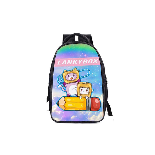 (Colour, Knapsack) Lankybox Backpack 3d Printing Casual School Bags For Teenage Girls Pencil Boxes