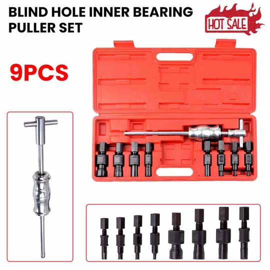 9PCS Blind Hole Inner Bearing Puller 8mm-32mm Set Slide Hammer Tool UK