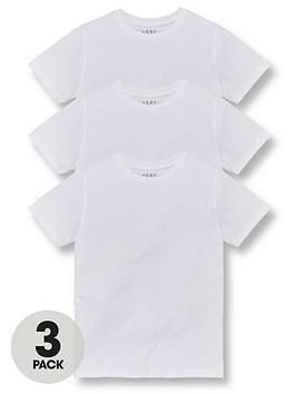 Everyday Unisex 3 Pack School Sports T-Shirts - White