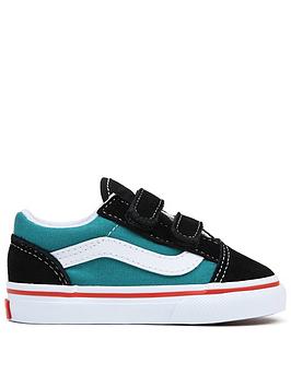 Vans Old Skool Toddler Boys Trainers Color Block-Black/Multi
