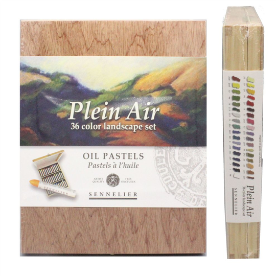 Sennelier oil pastels Plein Air 36 Colour Landscape Set wooden box set