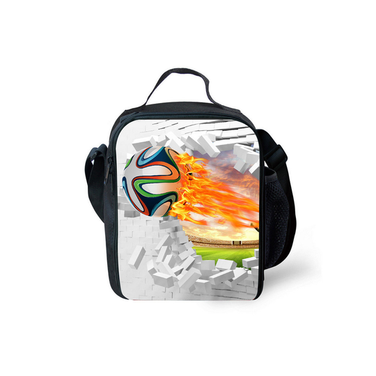 (17) Football Lunch Bag Thermal Insulated Cooler School