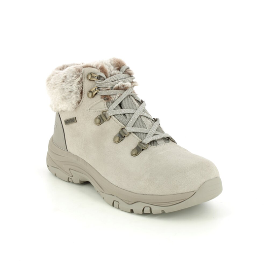 (UK 8) Skechers Trego Falls Finest Taupe Waterproof Walking Boots