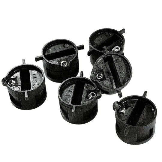 Northcore FCS Compatible Fin Plugs (Set Of 6) - Black
