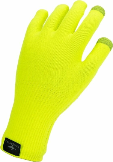 Sealskinz Waterproof All Weather Ultra Grip Knitted Glove Neon Yellow L