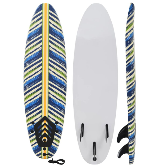 vidaXL Surfboard 170cm Leaf Sport Beginner Buoyancy Wave Riding Surfing Board