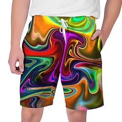 Men's Swim Shorts Swim Trunks Board Shorts Beach Shorts Drawstring Elastic Waist Elastic Drawstring Design Graphic Color Block Print Breathable Quick Dry Short Casual Daily Holiday Sports Streetwear Lightinthebox