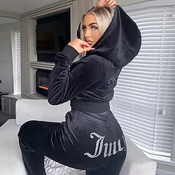 Women's Tracksuit Sweatsuit 2 Piece Casual Winter Long Sleeve Thermal Warm Breathable Moisture Wicking Fitness Running Jogging Sportswear Activewear Black Gray Rosy Pink / Hoodie / Track pants Lightinthebox