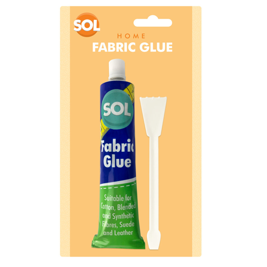 (2 Pack Bundle) 50ml Fabric Glue Extra Strong with Glue Spreader