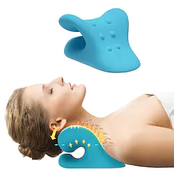 1PC Neck and Shoulder Relaxer, Cervical Traction Device for TMJ Pain Relief and Cervical Spine Alignment, Chiropractic Pillow Neck Stretcher Lightinthebox