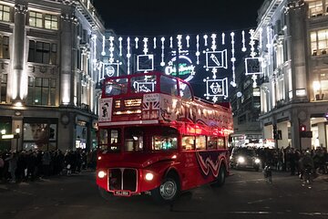Christmas Light Experience of London on Vintage Open Top Routemaster