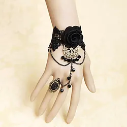 Vintage Bracelet Ring Bracelet / Slave bracelet Lolita Jewelry Lolita Accessories Gothic Lolita Princess Lolita Gothic Floral Other Material Lace Alloy For NANA Cosplay Women's Girls' Costume Jewelry Lightinthebox