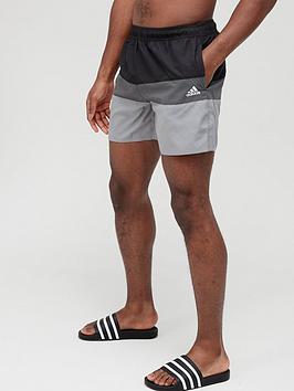 Adidas Colourblock Swimshorts - Black/Grey