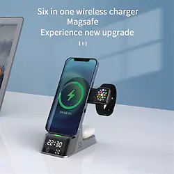 Charging Station 15 W Output Power 1 Port Wireless Charging Stand Fast Wireless Charging for Multiple Devices 5 in 1 For Cellphone AirPods 2 / AirPods Pro Apple Watch Ultra 8 7 6 5 4 SE2 1 PCS Lightinthebox