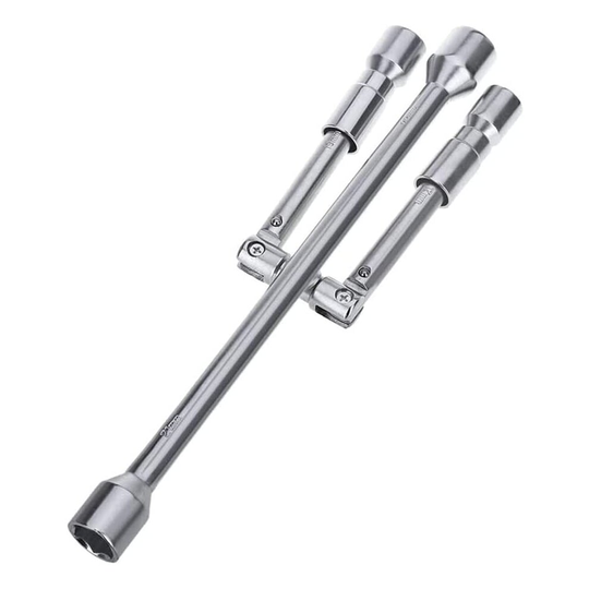 4 Way Folding Heavy Duty Cross Wrench,17/19/21/23 mm Tire Removal Repair