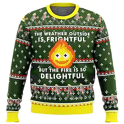 Inspired by Christmas Totoro Cartoon Manga Sweatshirt Anime Graphic Top For Men's Women's Unisex Adults' 3D Print 100% Polyester Lightinthebox