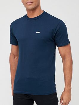 Vans Left Chest Logo T-Shirt - Navy/White, Navy/White, Size Xs, Men
