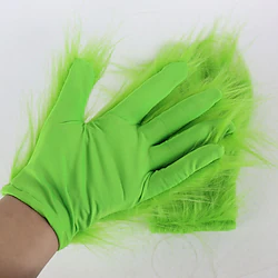 Santa Claus Grinch Costume Santa Suits Girls' Christmas Christmas Christmas Eve Kid's Party Christmas Polyester Gloves Lightinthebox