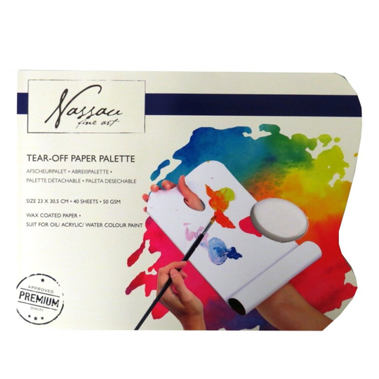 Nassau Fine Art Tear Off Paper Art Palette Pad, 40 Sheets