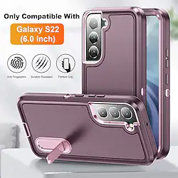 Phone Case for Samsung Galaxy A53 S22 S22 Plus S22 Ultra Samsung A13 5G Back Cover with Kickstand 3 Layers Protection Military Grade Shockproof Heavy Duty Protective Case Lightinthebox