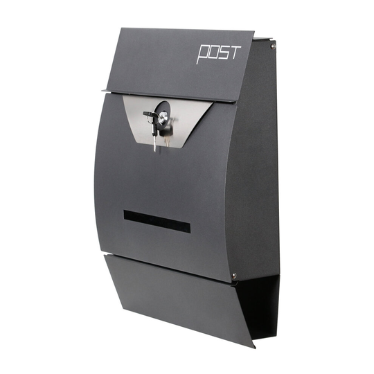 DWD Post Box Lockable Wall Mounted with Newspaper Slot