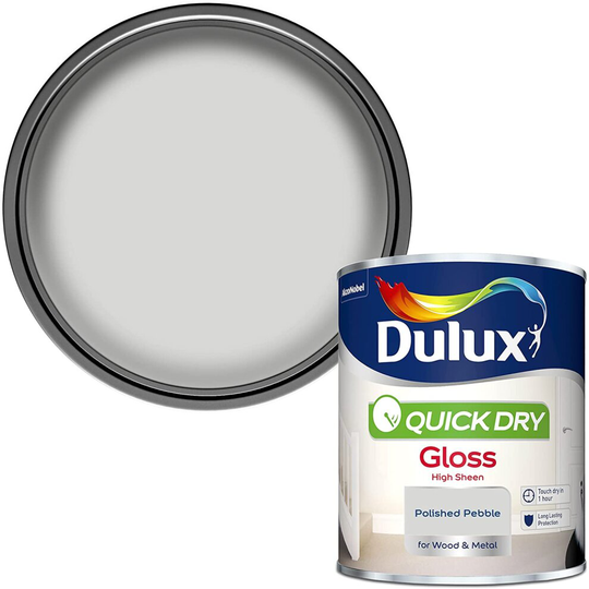 Dulux Quick Drying Gloss 750ml Polished Pebble