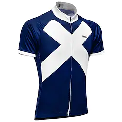 21Grams Men's Cycling Jersey Short Sleeve Bike Top with 3 Rear Pockets Mountain Bike MTB Road Bike Cycling UV Resistant Breathable Quick Dry Moisture Wicking Sky Blue White Scotland National Flag Lightinthebox