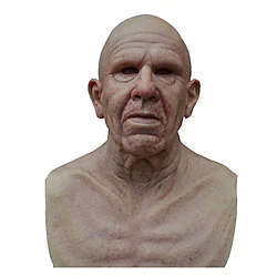 Old Man Mask Adults' Horror Men's White / Gray / Rosy Pink Glue Cosplay Accessories Masquerade Costumes Lightinthebox