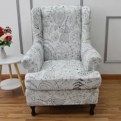 Stretch Wingback Chair Cover Wing Chair Slipcovers Spandex Fabric Wingback Armchair Covers with Seat Cushion Cover for Living Room Bedroom Decor Lightinthebox