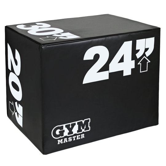 (20" x 24" x 30") Gym Master Soft 3 Sided Plyo Squat Jump Box