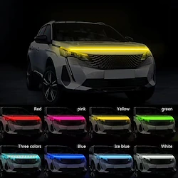 LED Car Hood Light Car Headlight Strip Daytime Running Lights Flexible APP Control Decorative Atmosphere Lamps Lightinthebox