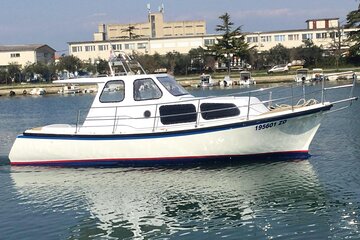 Private Half day boat tour around Zadar Islands with swimming and snorkeling