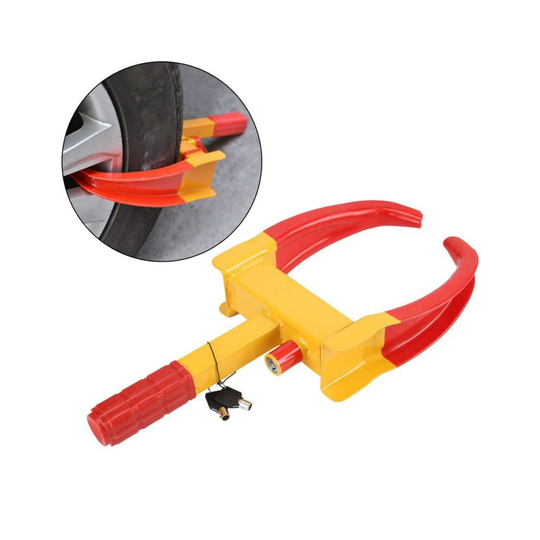 SERIOUSLEY HEAVY DUTY, 3 KEY LOCK CARAVAN CAR TRAILER SECURITY WHEEL CLAMP