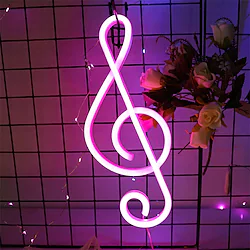 LED Neon Lights Double Sided Luminous Pink Note Neon Lamp USB Battery Box Dual-use Atmosphere Lamp Lightinthebox
