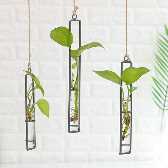 (L) Metal Flower Plant Pot Wall Hanging Planter Box for Succulents/Herb/Small Plants