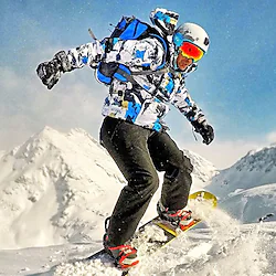 MUTUSNOW Men's Ski Jacket with Pants Ski Suit Outdoor Winter Thermal Warm Waterproof Windproof Breathable Hooded Snow Suit Clothing Suit for Skiing Camping / Hiking Winter Sports / Quick Dry Lightinthebox