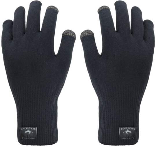 Sealskinz Waterproof All Weather Ultra Grip Knitted Gloves Black S