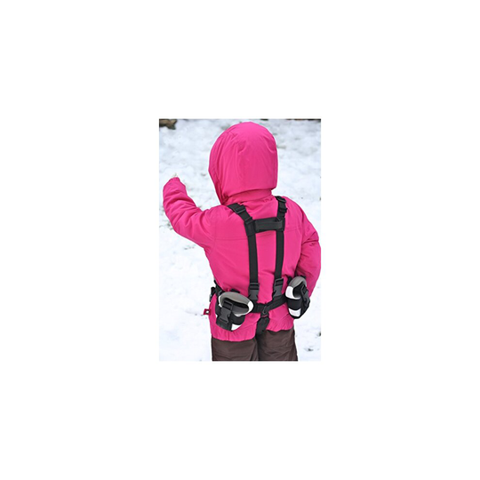 Lil Ripper Gripper Kids Ski Trainer and Snowboard Trainer with Retractable Leashes and Tip Connector