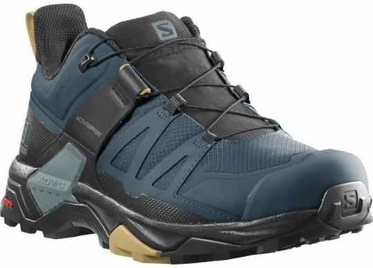 Salomon Mens Outdoor Shoes X Ultra 4 GTX Legion Blue/Black/Fall Leaf 41 1/3