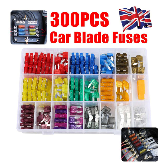 300PCS mini blade car fuse car boat bike van set 5 10 15 20 25 30 amp