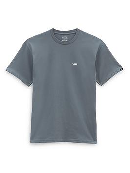 Vans Left Chest Logo Short Sleeve T-Shirt - Steel Grey , Steel Grey, Size Xs, Men