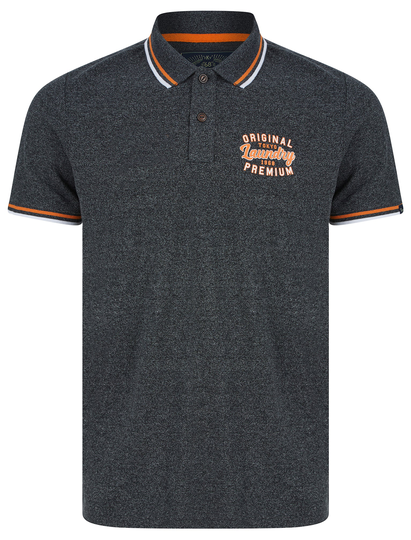 Polo Shirts Masses Cotton Jersey Polo Shirt in Dark Grey Grindle - Tokyo Laundry / S - Tokyo Laundry