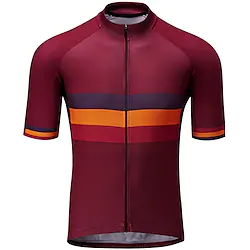 21Grams Men's Cycling Jersey Short Sleeve Bike Jersey Top with 3 Rear Pockets Mountain Bike MTB Road Bike Cycling UV Resistant Breathable Quick Dry Reflective Strips Green Yellow Blue Stripes Sports Lightinthebox