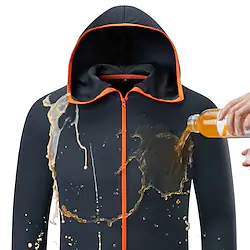 Men's Waterproof Hiking Jacket Fishing Shirts Hooded Jacket Hiking Windbreaker Summer Outdoor Hydrophobic Antifouling UV Sun Protection Quick Dry Lightweight Jacket Top Full Zipper Running Lightinthebox