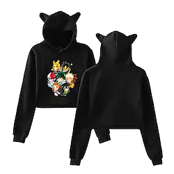 Inspired by My Hero Academia / Boku No Hero Midoriya Izuku Deku Crop Top Hoodie Cartoon Back To School Print Harajuku Graphic Kawaii Crop Top For Men's Women's Adults' Polyester / Cotton Blend Lightinthebox