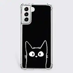 Cat Phone Case For Samsung Galaxy A73 A53 A33 S22 Ultra Plus S21 FE S20 A72 A52 A42 Unique Design Protective Case Shockproof Dustproof Transparent Back Cover TPU Lightinthebox