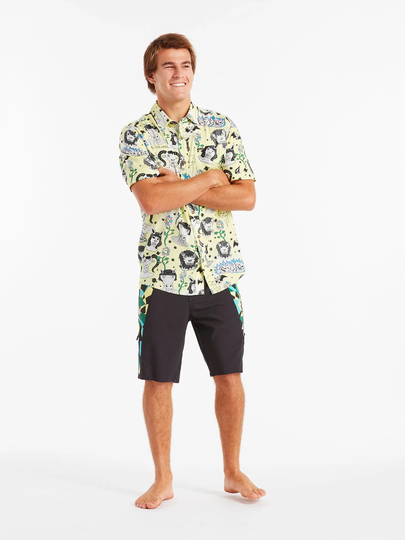 Men's Volcom Surf Vitals Ozzy Shirt - GLIMMER YELLOW