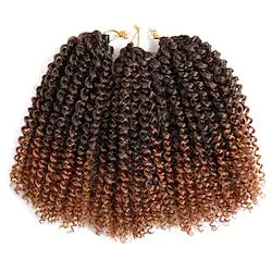 Crochet Hair Braids Marley Bob Box Braids Blonde Auburn Synthetic Hair 8 inch Short Braiding Hair Lightinthebox